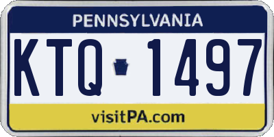 PA license plate KTQ1497