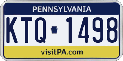 PA license plate KTQ1498