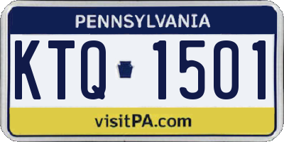 PA license plate KTQ1501