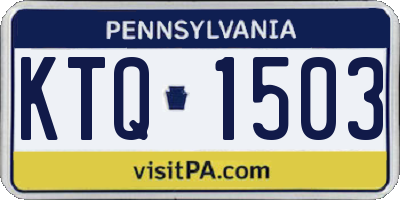 PA license plate KTQ1503