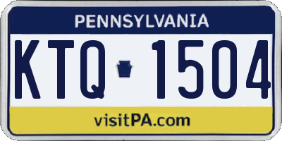 PA license plate KTQ1504