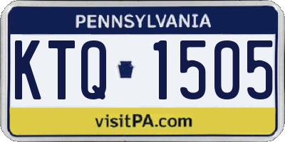 PA license plate KTQ1505