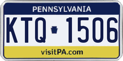 PA license plate KTQ1506