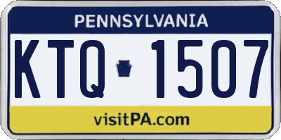 PA license plate KTQ1507