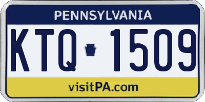 PA license plate KTQ1509