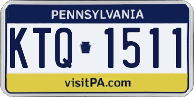 PA license plate KTQ1511