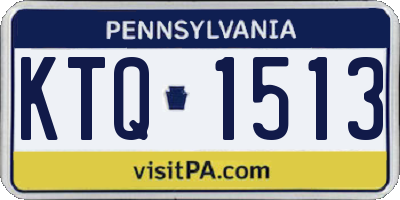 PA license plate KTQ1513