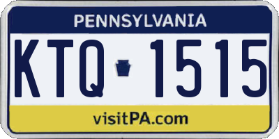 PA license plate KTQ1515