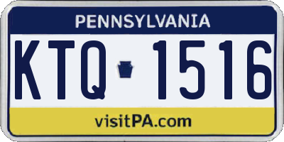 PA license plate KTQ1516