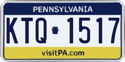 PA license plate KTQ1517