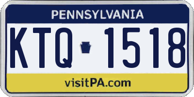 PA license plate KTQ1518
