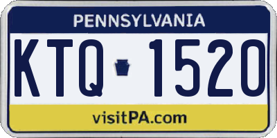 PA license plate KTQ1520