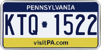 PA license plate KTQ1522