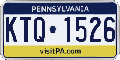 PA license plate KTQ1526