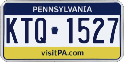 PA license plate KTQ1527