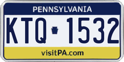 PA license plate KTQ1532