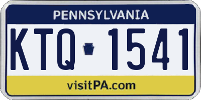PA license plate KTQ1541