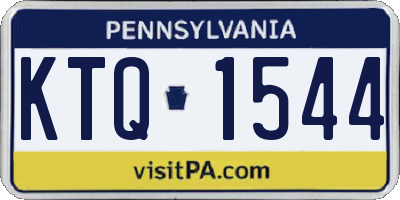 PA license plate KTQ1544