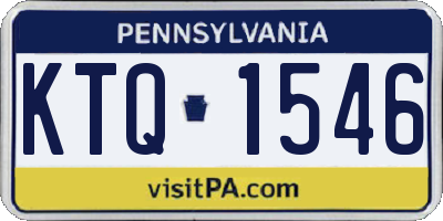 PA license plate KTQ1546