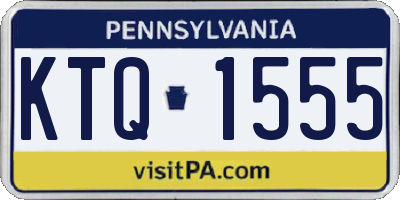 PA license plate KTQ1555