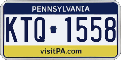PA license plate KTQ1558