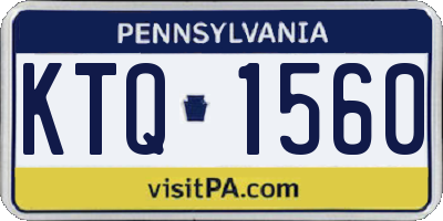 PA license plate KTQ1560