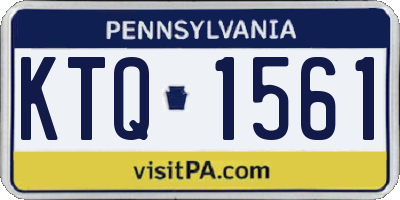 PA license plate KTQ1561