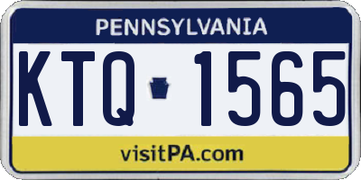 PA license plate KTQ1565