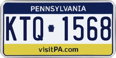 PA license plate KTQ1568