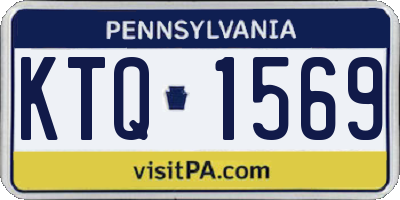 PA license plate KTQ1569