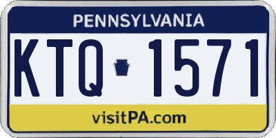 PA license plate KTQ1571