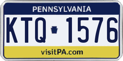 PA license plate KTQ1576