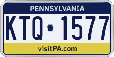 PA license plate KTQ1577