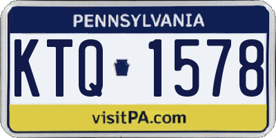 PA license plate KTQ1578
