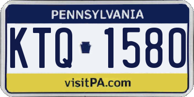 PA license plate KTQ1580