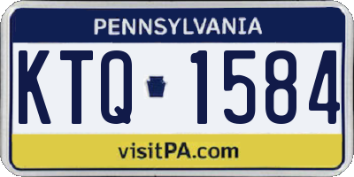 PA license plate KTQ1584