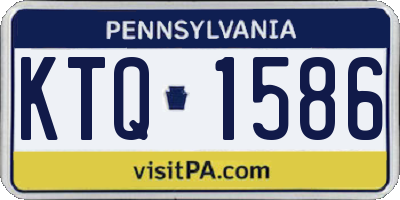 PA license plate KTQ1586