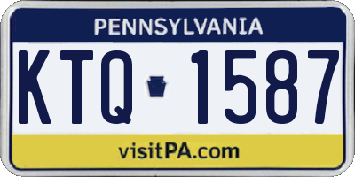 PA license plate KTQ1587