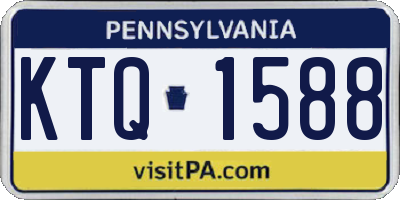 PA license plate KTQ1588