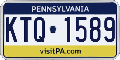 PA license plate KTQ1589