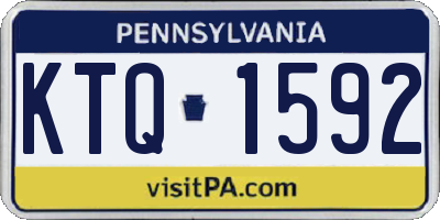 PA license plate KTQ1592