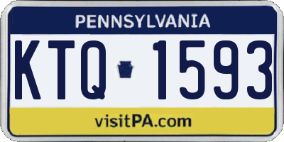 PA license plate KTQ1593