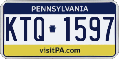 PA license plate KTQ1597