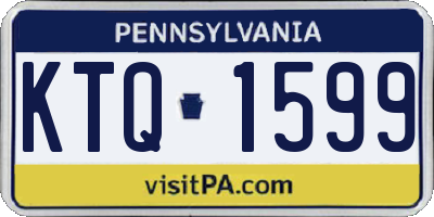 PA license plate KTQ1599