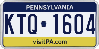 PA license plate KTQ1604
