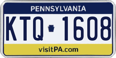 PA license plate KTQ1608
