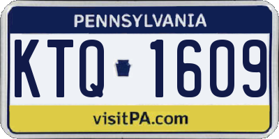 PA license plate KTQ1609