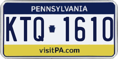 PA license plate KTQ1610