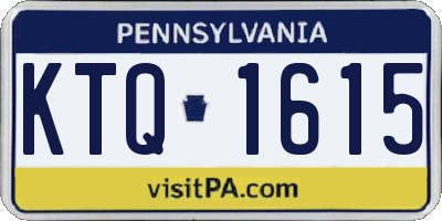 PA license plate KTQ1615