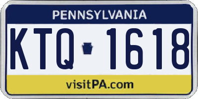 PA license plate KTQ1618